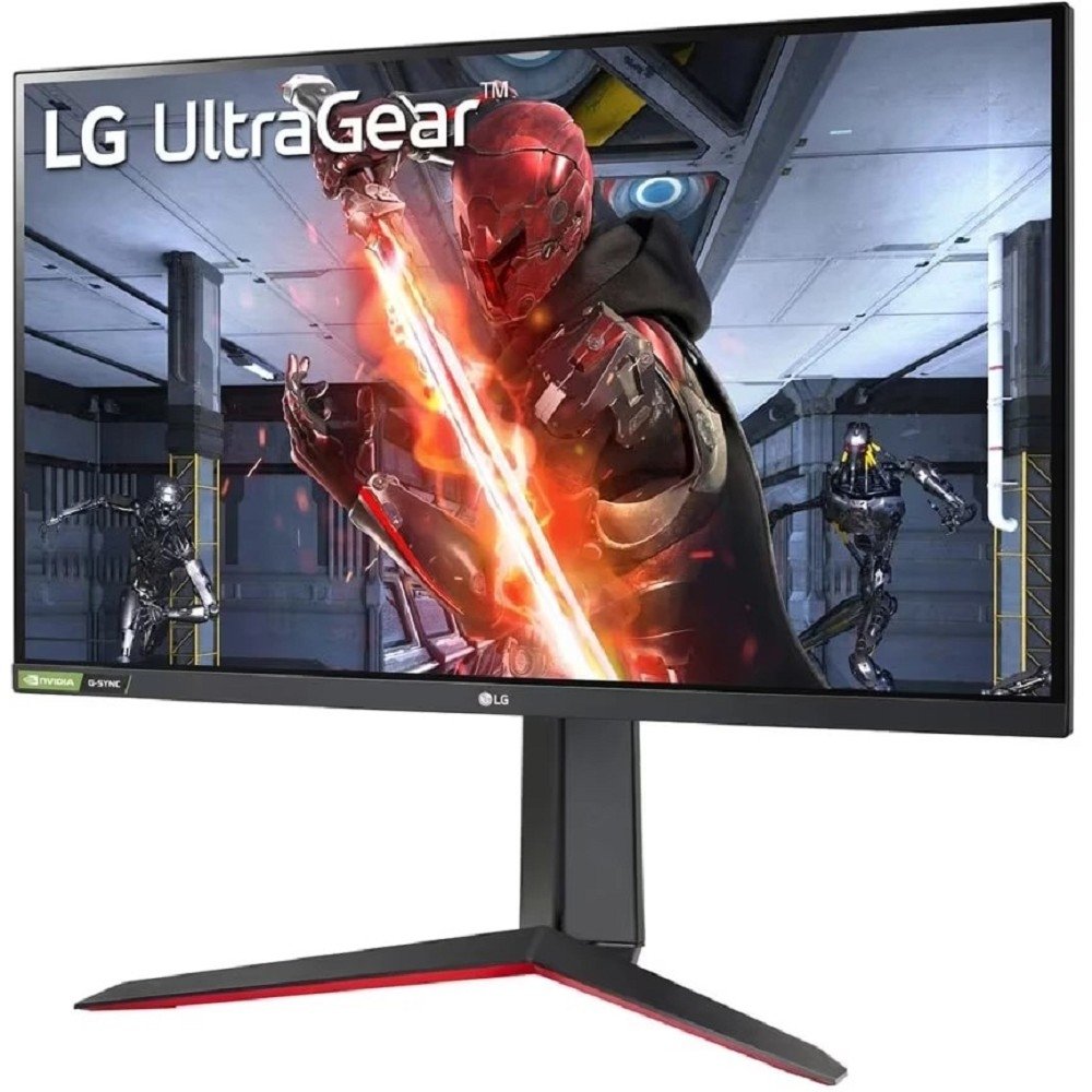 LCD LG 27" 27GN65R-B UltraGear черный и черный/красный {IPS 1920x1080 144Hz 1ms HDMI DisplayPort G-Sync HAS Pivot} [27gn65r-b.aruz]