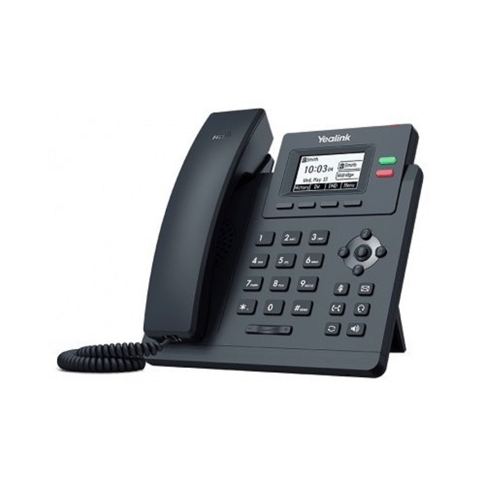 IP-телефон Yealink - SIP-T31P, 1xLAN 10/100 Мб/с, 1xWAN 10/100 Мб/с, SIP, LCD, PoE, headphone in, серый, SIP-T31P