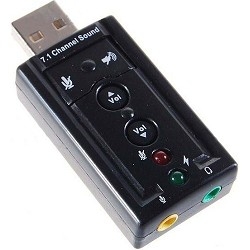C-media ASIA USB 8C V & V Звуковая карта USB TRUA71 (C-Media CM108) 2.0 channel out 44-48KHz volume control (7.1 virtual channel) RTL [849412 USB CM108 7.1 virtual]