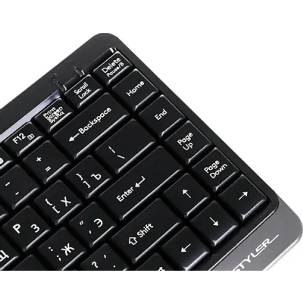 Поврежденная упаковка Клавиатура A4Tech Fstyler FK11 черный/серый USB slim