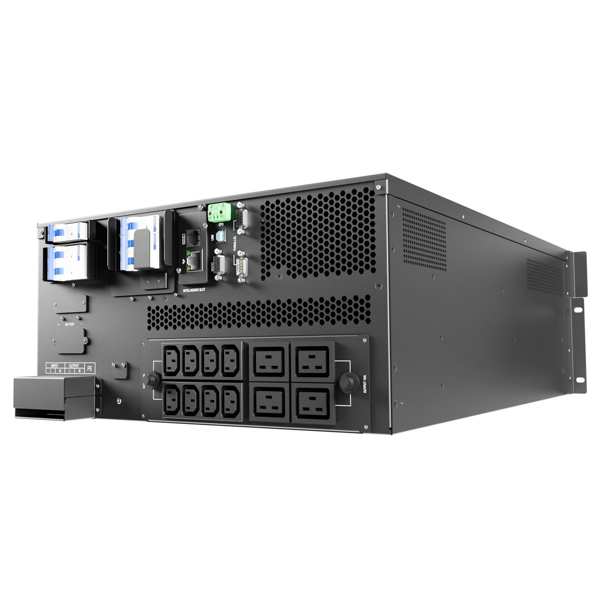 ИБП ONTEK SM RT 10, 10 кВА/10 кВт (PF=1) с аккумуляторными батареями, общая высота 5U {10000ВА/10000Вт, 12В/9Ач * 20 шт.}