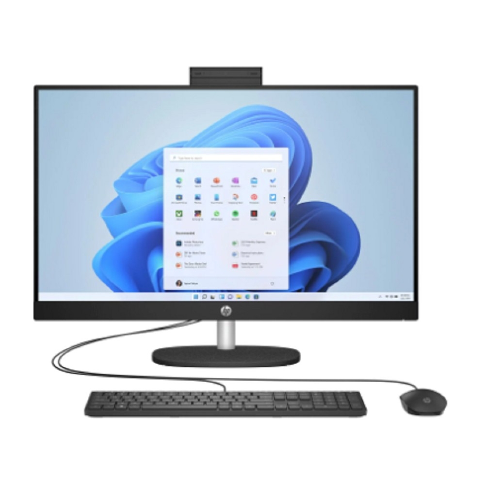 HP All-in-One 27-cr1004nh [A0CM1EA] Black 27" {FHD  Ultra 7 155U(2Ghz)/16384Mb/512PCISSDGb/noDVD/Int:Intel Iris X/DOS +  kbd mouse}