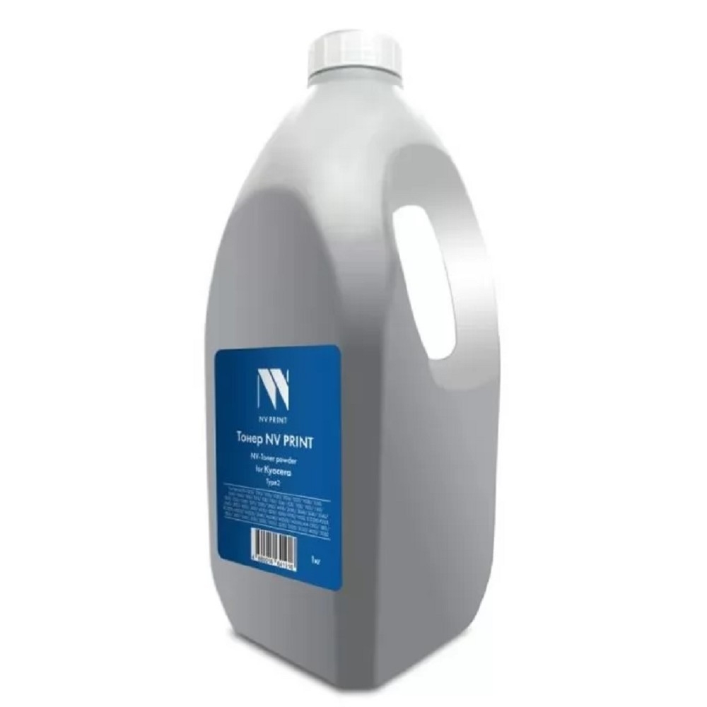 Тонер NVPrint для Kyocera универсальный Type2 (1кг) для Ecosys P2035,P2135, FS-1120, 1320, 1370, 1040, 1020, 1120, FS-1060, 1025/1125, P2235, M2135, M2635, M2735, P2040, M2040, M2540, M2640, FS-2020, 3040, 3140, 3540, 3640, 3920, M3040, M3540, FS-2100, 4020, 4100, 4200, 4300; M3550, M3560, P3045, M3145, M3645,P3050, P3055, P3060, M3655, M3660, TASKalfa 1800, 2200, FS-6025, 6030, 6525, 6530; TASKalfa 255, 255b, 305, KM-2540, 2560, 3040,3060