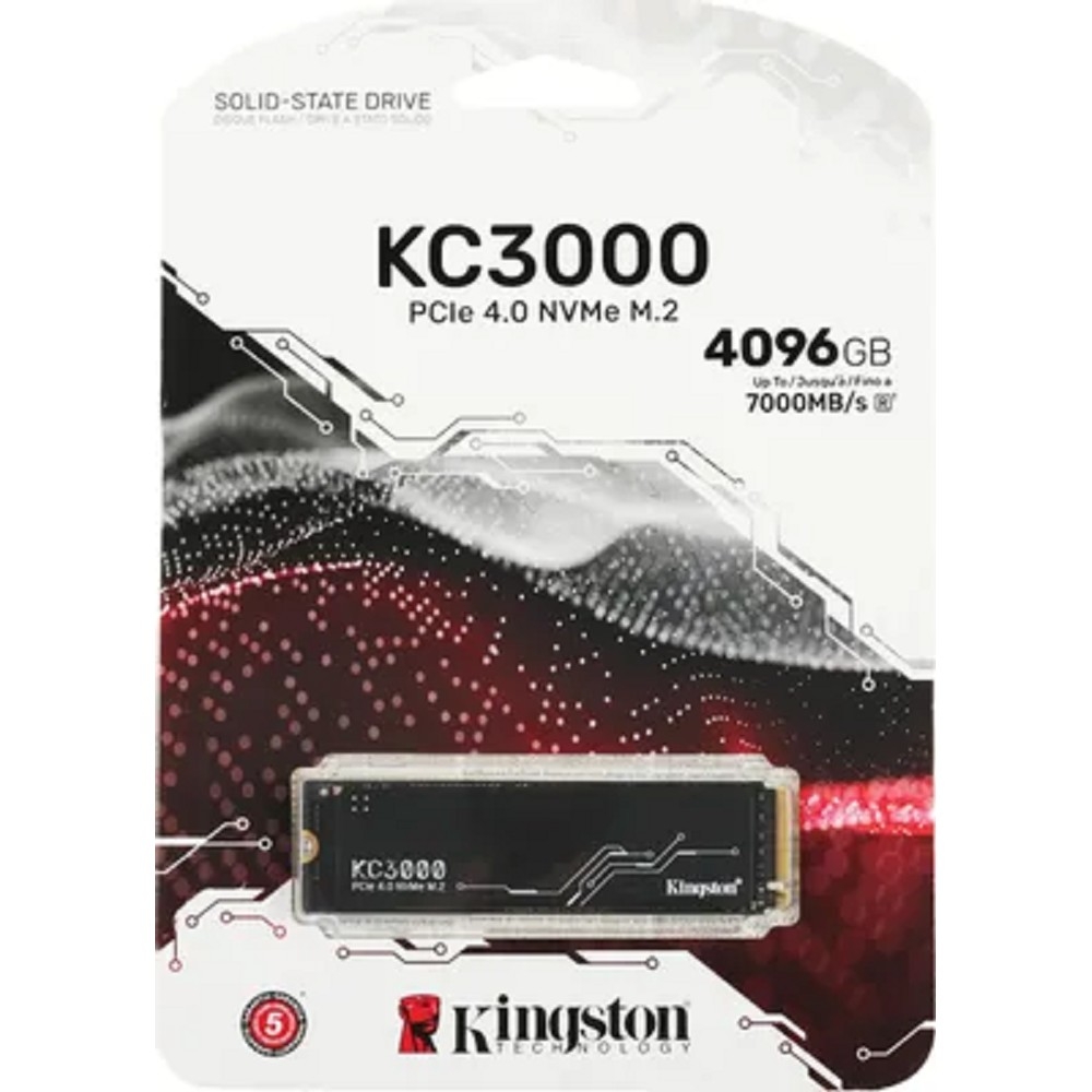 Kingston SSD 4Tb M.2 SKC3000D/4096G M.2 2280 NVMe