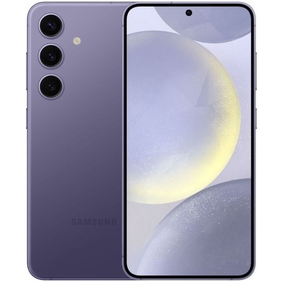 Смартфон Samsung SM-S921B Galaxy S24 5G 256Gb 8Gb фиолетовый моноблок 3G 4G 2Sim 6.2" 1080x2340 Android 14 50Mpix 802.11 a/b/g/n/ac/ax NFC GPS GSM900/1800 GSM1900 TouchSc Protect