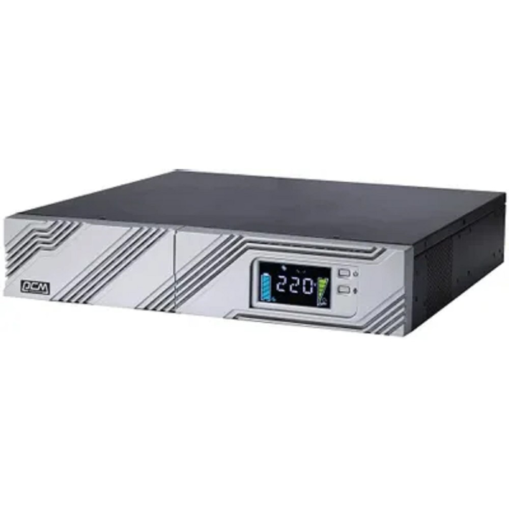 PowerCom Smart King RT SRT-1000A LCD ИБП {Line-Interactive, 1000VA / 900W, Rack/Tower, IEC, Serial+USB, SmartSlot, подкл. доп. батарей} (1157673)
