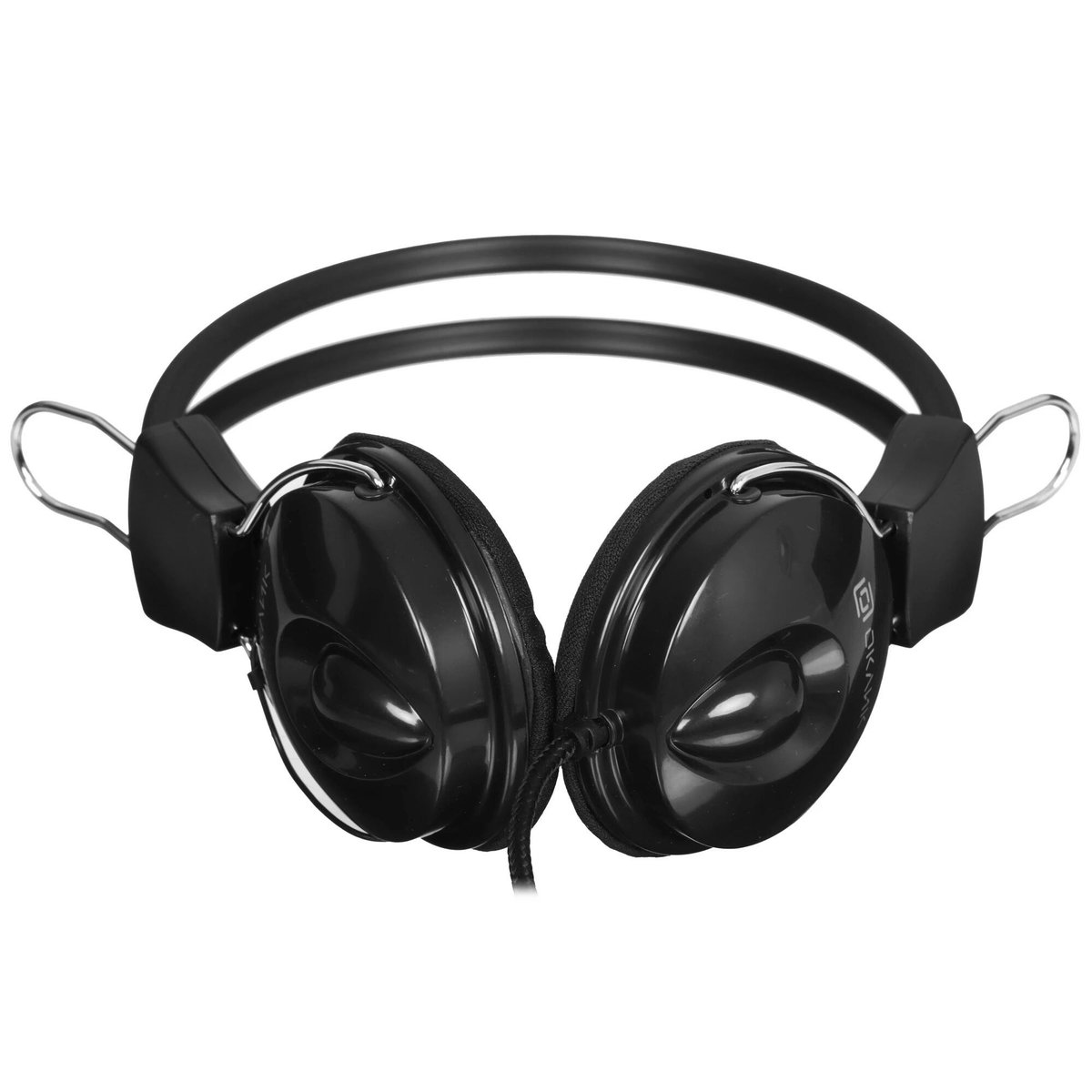 Oklick Наушники с микрофоном Оклик HS-M200 черный 1.8м накладные (1532011)