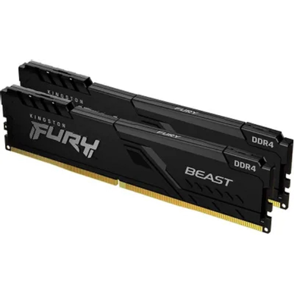 Оперативная память Kingston KF436C18BBK2/32, DDR4, 2×16ГБ, 3600МГц, Fury Beast Black