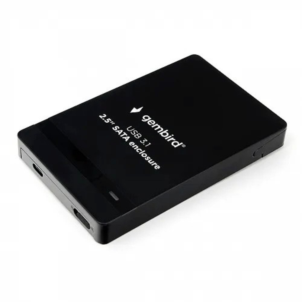 Внешний корпус 2.5" Gembird EE2-U31S-2, черный, USB Type-c, SATA, алюминий