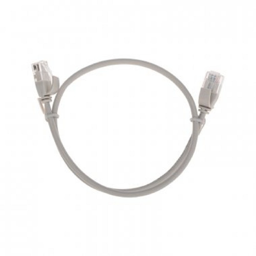 Патч-корд U/UTP Rexant cat.6a (10G), RJ45-RJ45, неэкранированный, 28AWG, LSZH, серый, 0.5 м
