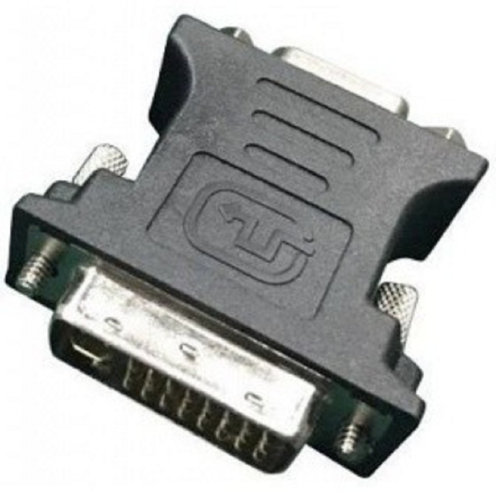 Переходник DVI-VGA GEMBIRD/CABLEXPERT A-DVI-VGA-BK черный (29M/15F, пакет) (A-DVI-VGA-BK)