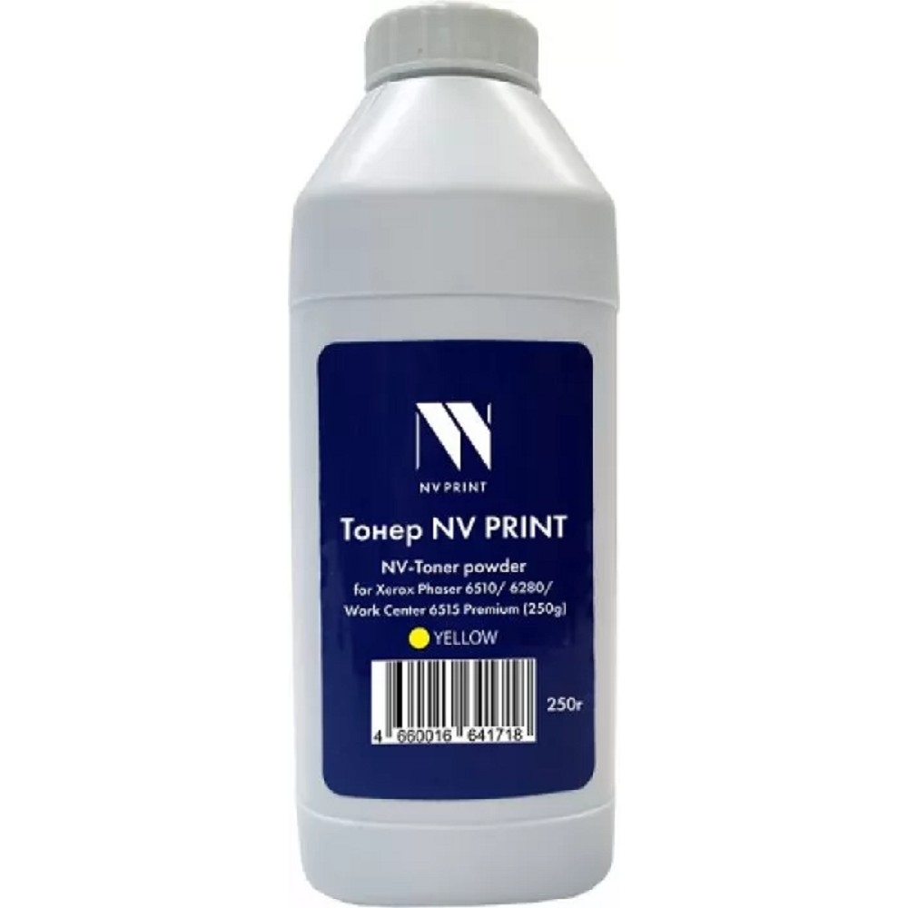 Тонер + девелопер NVPrint для Xerox Phaser 6510, 6280, WorkCenter 6515 Premium (250г) Yellow