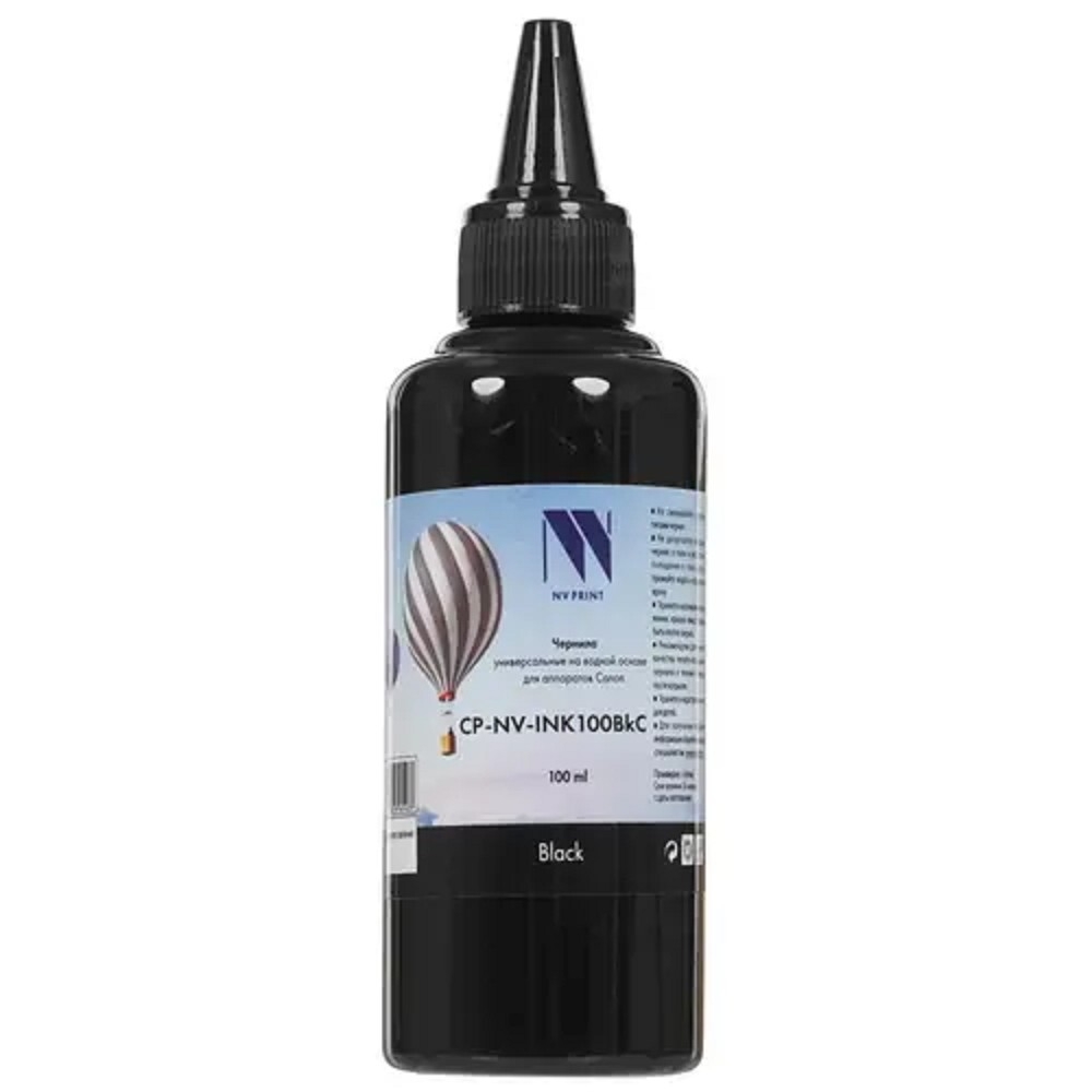 Чернила NV PRINT универсальные на водной основе NV-INK100BkC  для аппаратов Canon (100 ml) Black совместимые