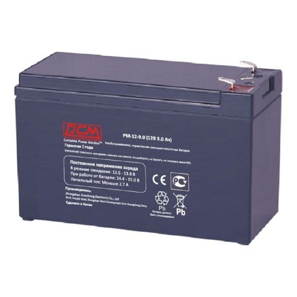 Powercom Аккумуляторная батарея PM-12-9.0 12В/9Ач (421619)