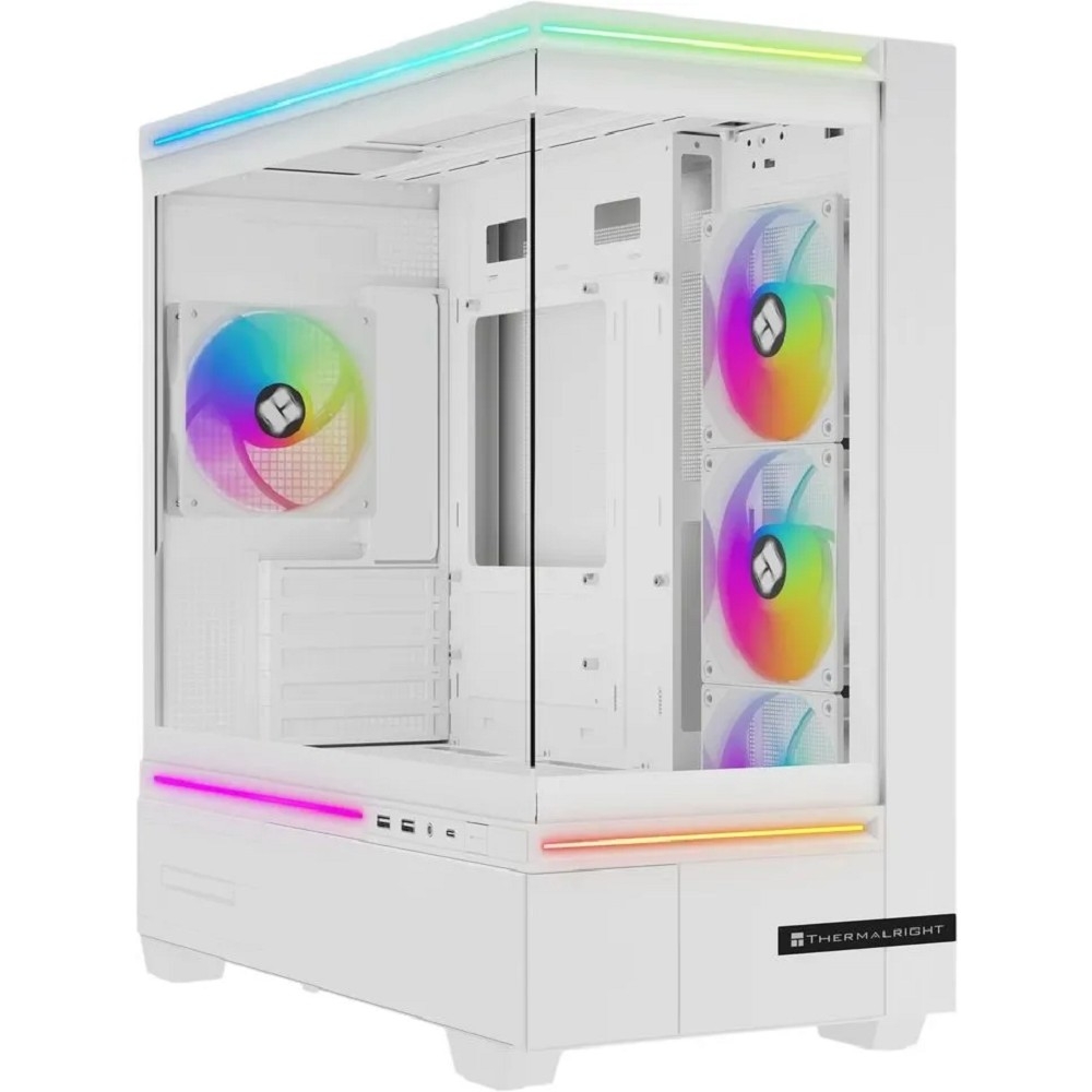 Корпус Thermalright M10 White FAN4-C / TG / 4x120mm ARGB PWM Fans / USB TYPE-C /  mATX / TRTLM10WF4C