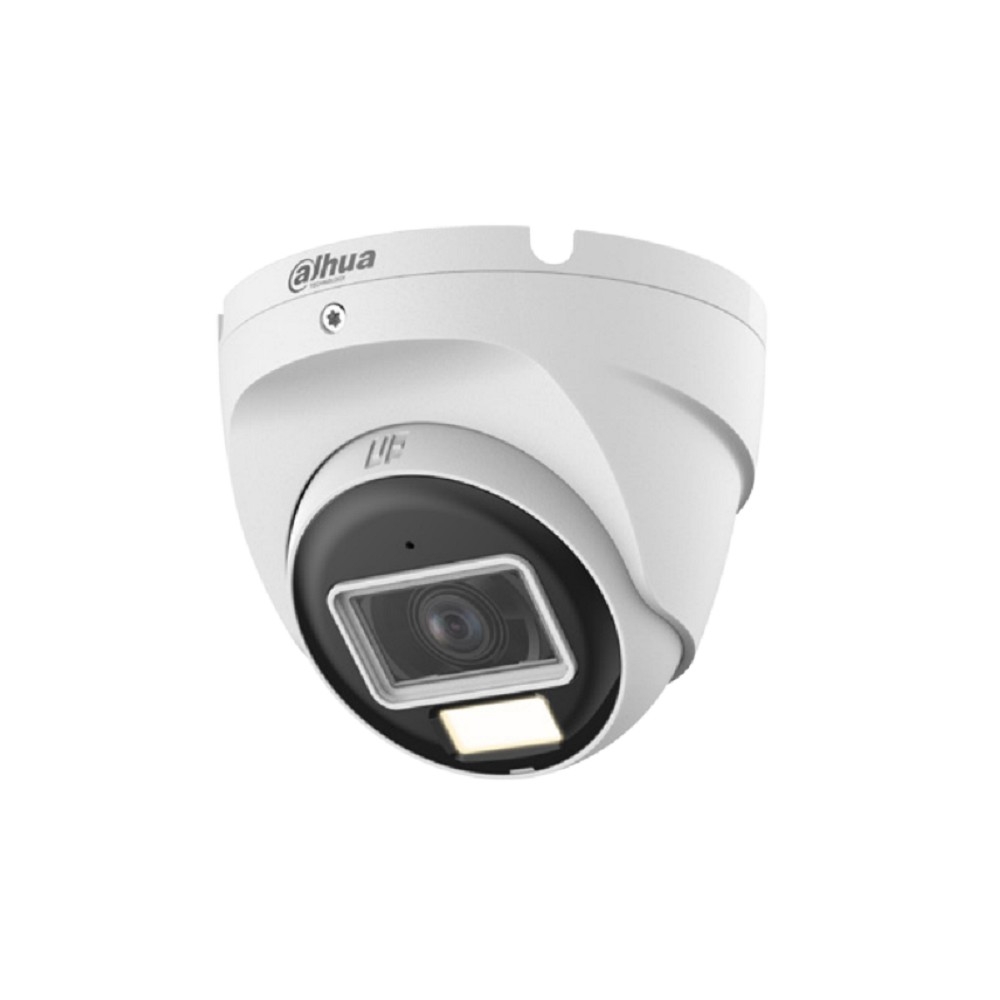 DAHUA DH-HAC-T2A21P-U-IL-0280B Уличная купольная HDCVI-видеокамера 2Мп ; CMOS; объектив 2.8мм; ИК 30м, Led 20м; защита: IP67; корпус: металл