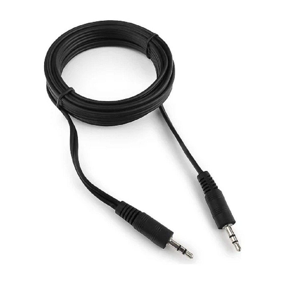 Кабель соединительный Jack 3.5mm(M)-Jack 3.5mm(M), 3 м, черный Gembird/Cablexpert (CCA-404-3M)