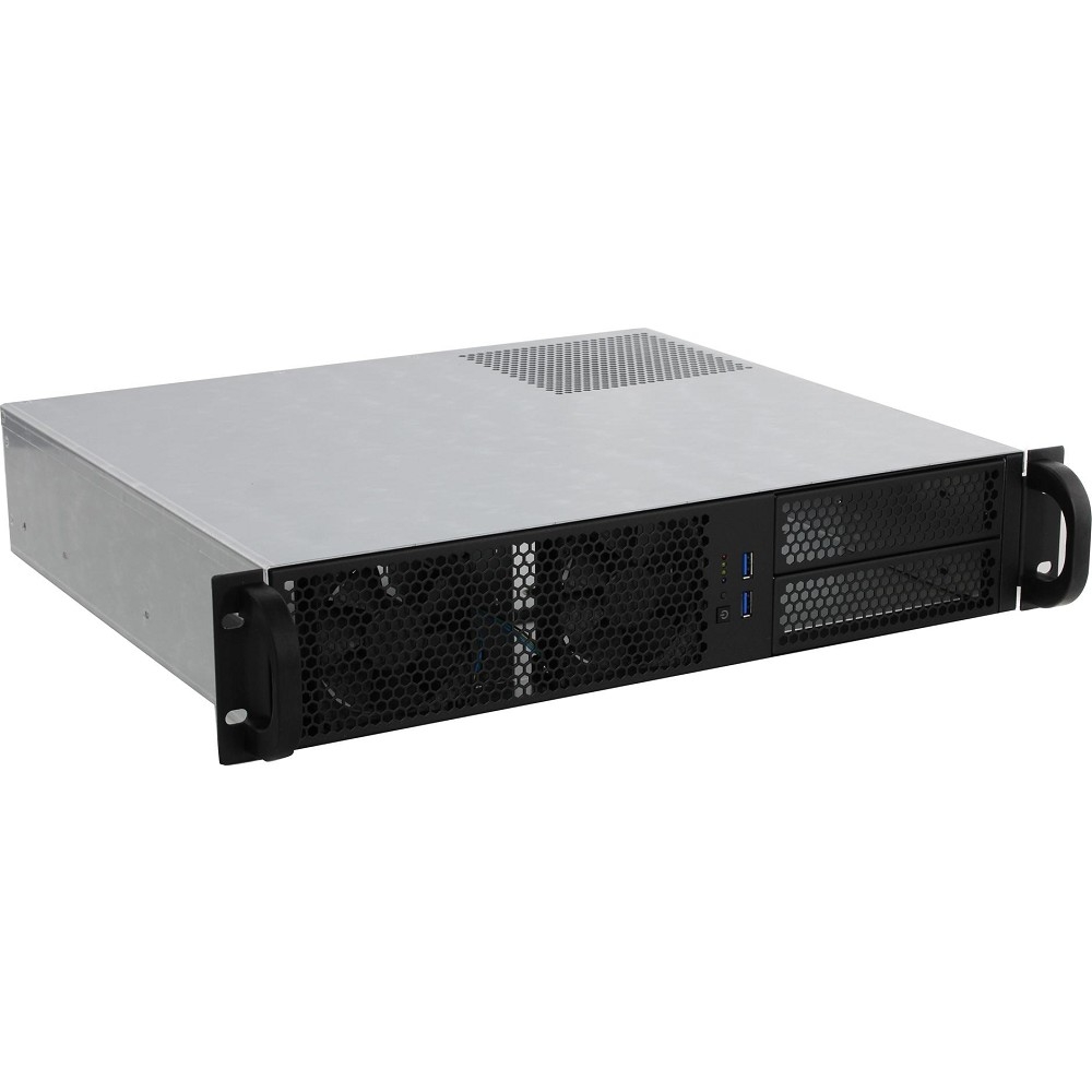 Корпус Procase RM238-B-0 Корпус 2U Rack server case, черный, без блока питания(PS/2,mini-redundant), глубина 380мм, MB 9.6"x9.6"