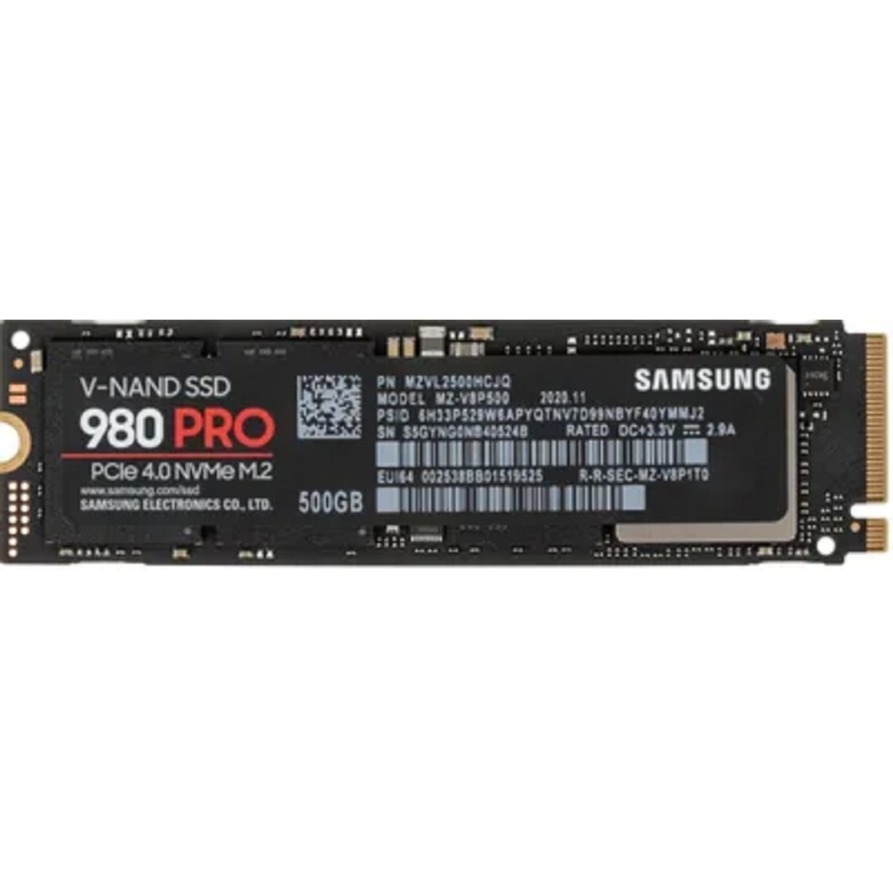 Твердотельный диск 500GB Samsung 980 PRO, M.2, PCI-E 4.0 x4, 3D MLC NAND [R/W - 6900/5000 MB/s]