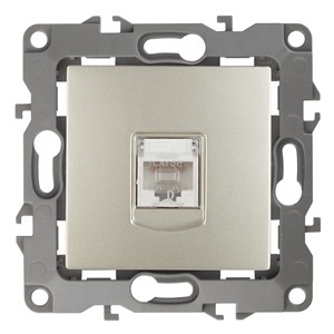 Эра Б0014726 12-3107-04 Розетка информационная RJ45, Эра12, шампань