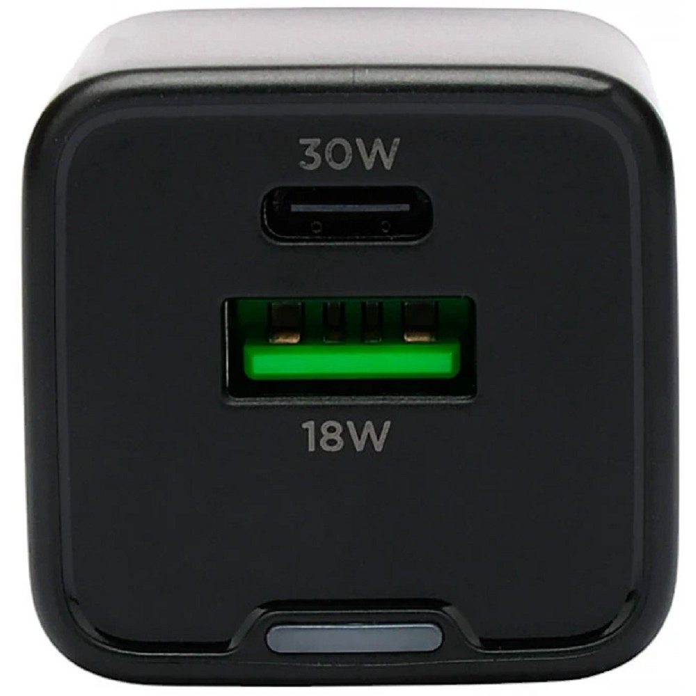 Cablexpert зарядное устройство 30Вт GaN, 3А, QC4.0/PD, 1xUSB, 1xType-C, черный, пакет (MP3A-PC-64)