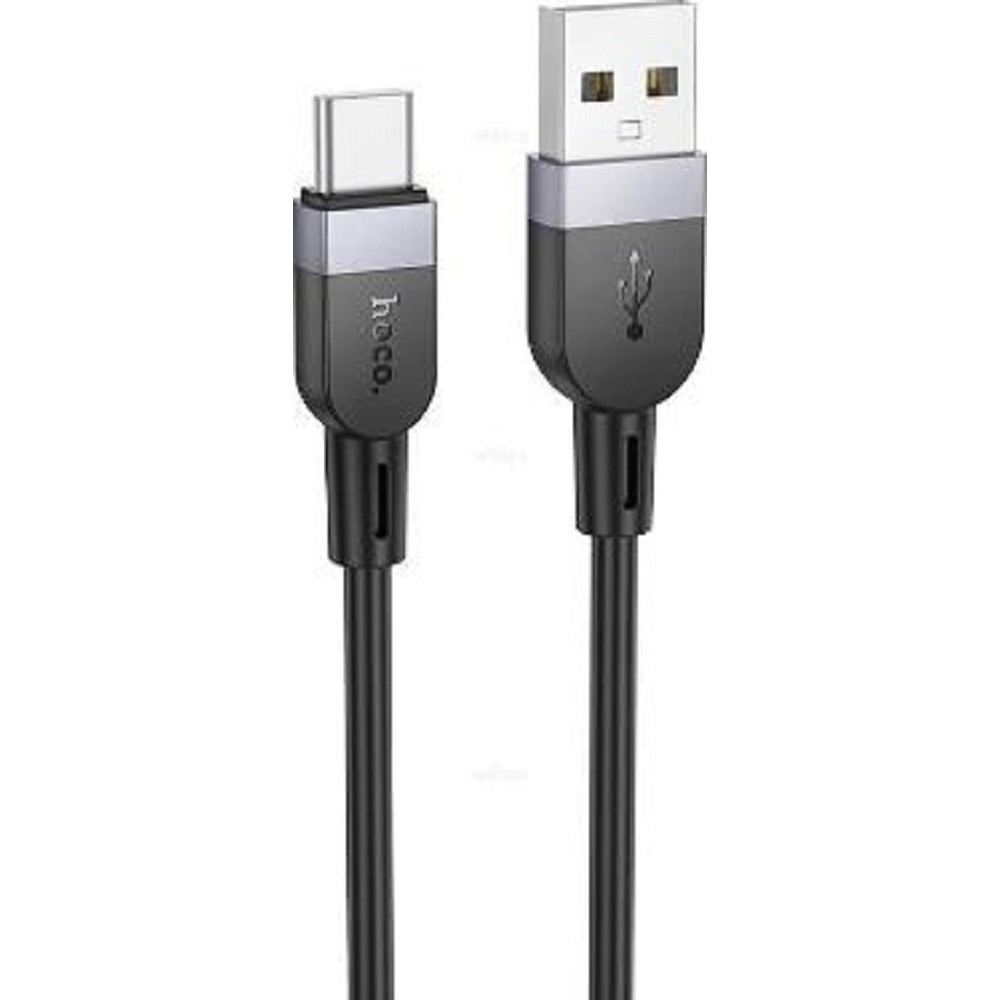 HOCO X109/ USB кабель Type-C/ 1m/ 3A/ Силикон/ Black