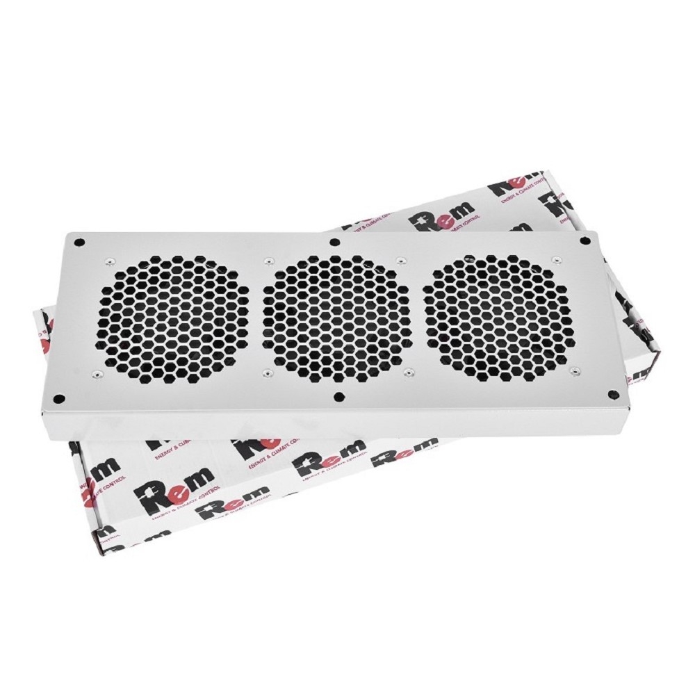 Вентиляторный модуль ЦМО - R-FAN-3J, 3 вент., Без датчика, цвет серый, R-FAN-3J