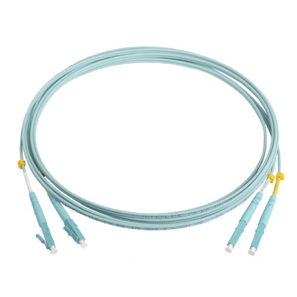 Кабель Hyperline  FC-D2-503-LC/PR-LC/PR-H-3M-LSZH-AQ Патч-корд волоконно-оптический (шнур) MM 50/125(OM3), LC-LC, duplex, 10G/40G, LSZH, 3 м (001863)