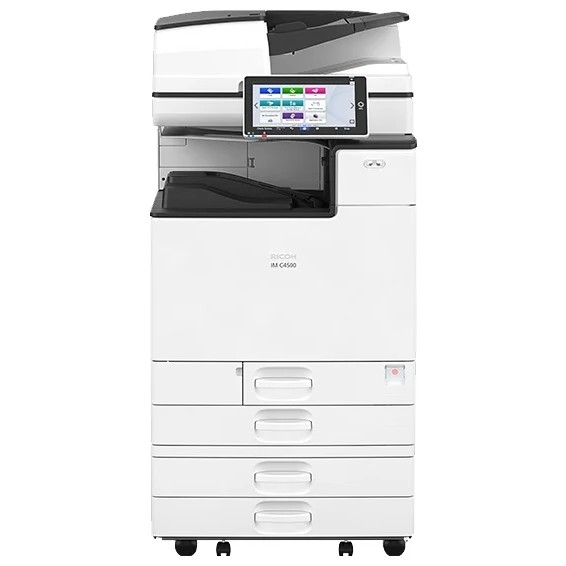 Ricoh IM C4500LT, A3, МФУ, цветной, 2Гб, 45стр/мин, дуплекс, GigaLAN, 550x2, HDD320, PS, ARDF100, с девелопером, без тонера, запуск инженером (418314/419295)