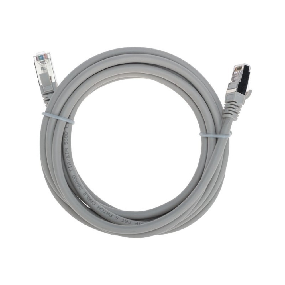 Патч-корд F/UTP Rexant cat.6, RJ45-RJ45, экранированный, 26AWG, LSZH, серый, 3 м