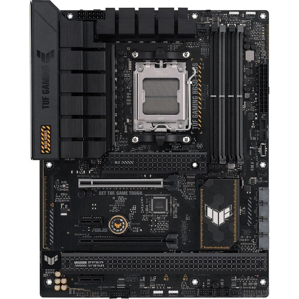 ASUS TUF GAMING B650-PLUS (Socket AM5, ATX, 4xDDR5(256GB), DP/HDMI 2.1, 2xPCIe 4.0x16/2xPCIe 4.0, 1xLAN (2.5GbE), 4xSATA 6Gb/s, 3xM.2, 1xType-C, 3xUSB 3.2, 4xUSB 2.0