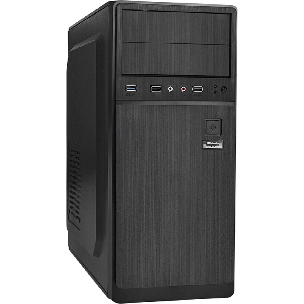 Exegate EX283735RUS Корпус Miditower XP-402U Black, ATX, <без БП>, 2*USB+1*USB3.0, Audio
