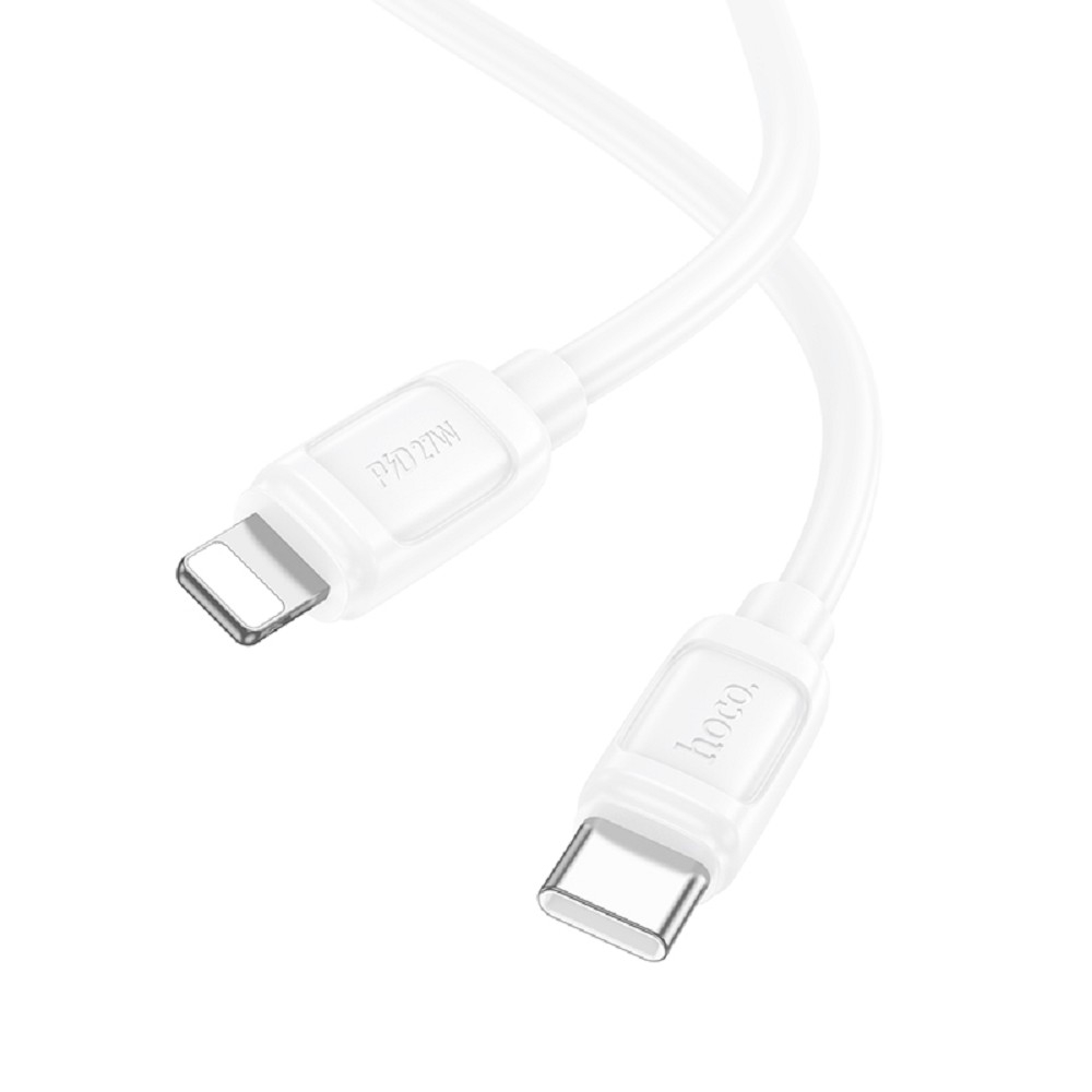 HOCO Кабель USB2.0 Hoco Type-C/Lightning, 2.4А, 27Вт, X115, 1м, белый, коробка