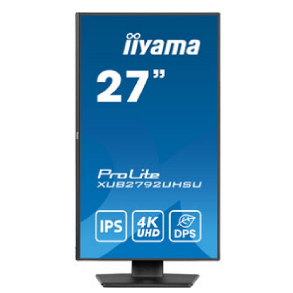 LCD IIYAMA 27" XUB2792UHSU-B6 {IPS 3840x2160 60hz 4ms 1300:1 350cd 178/178 DVI HDMI DisplayPort USB-C HAS Pivot}