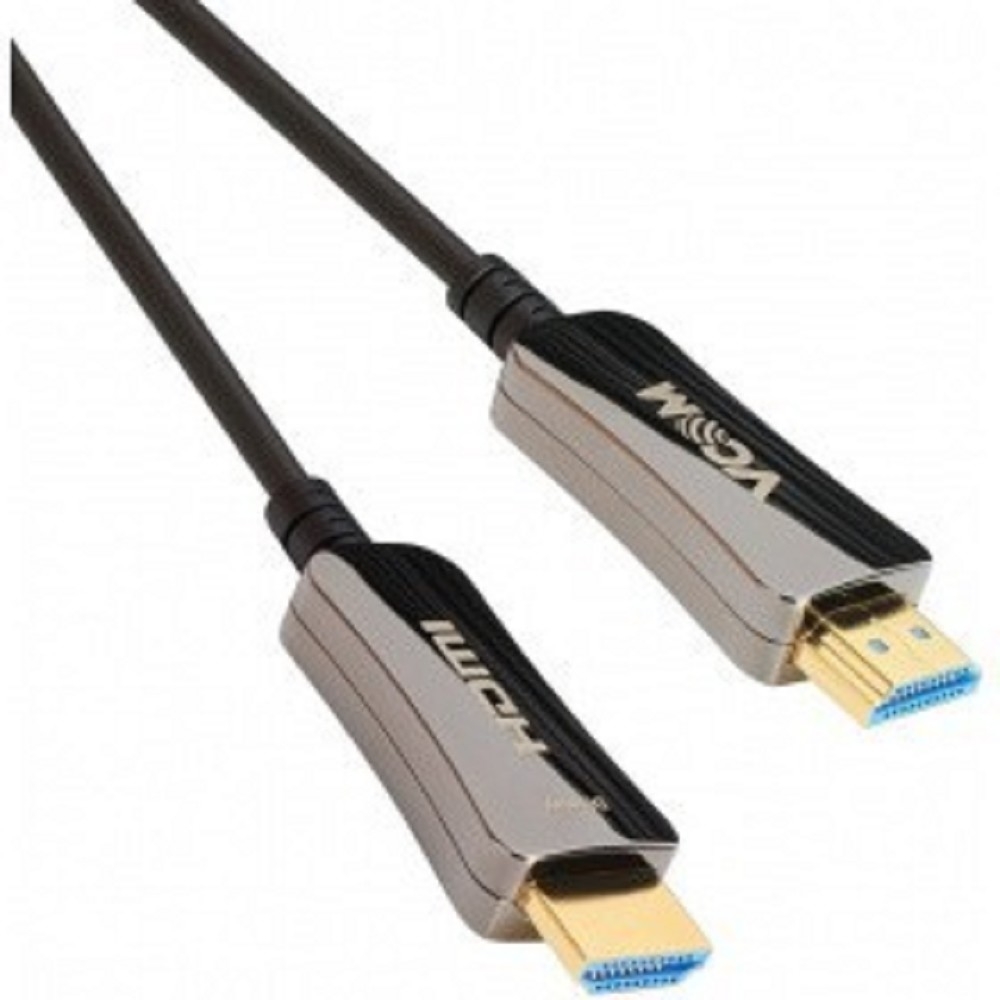 Кабель VCOM D3742A-20M, активный оптический HDMI 2.0, 20 м, 4K@60 Гц
