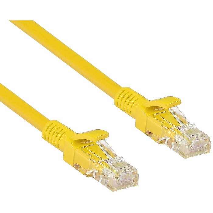 Exegate EX258674RUS Патч-корд UTP-RJ45-RJ45-5e-2M-YL, UTP, cat.5e, 2м, желтый