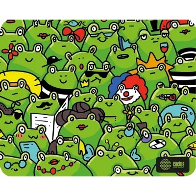 <111887> Коврик для мыши CACTUS [CS-MP-D09M] 300x250x3мм, Frogs [CS-MP-D09M]