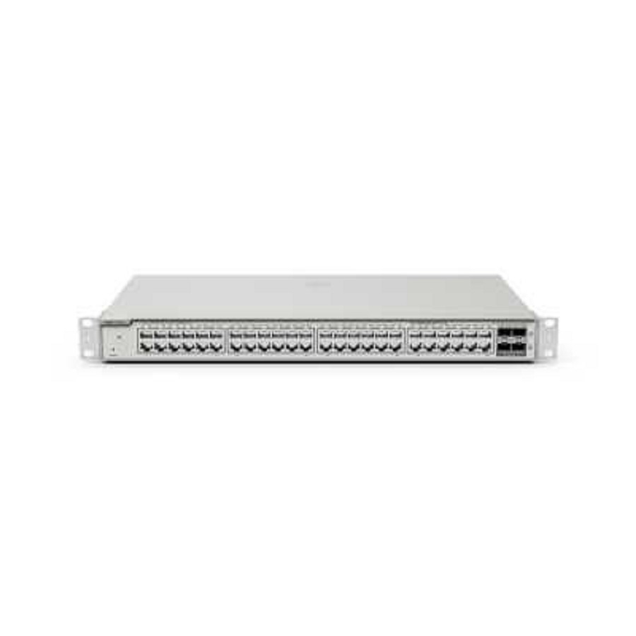 Ruiji Reyee RG-NBS5200-48GT4XS 48-Port 10G L2+ Managed Switch, 48 Gigabit RJ45 Ports, 4 *10G SFP+ Slots,19-inch Rack-mountable Steel Case, Static Routing