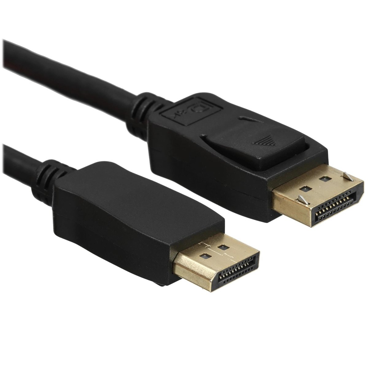 Bion Кабель DisplayPort v1.4, 20M/20M, скорость передачи до 25,92 Гбит/с, 8K, фиксирующая защелка, 2 м, черный [BXP-CC-DP4-020]
