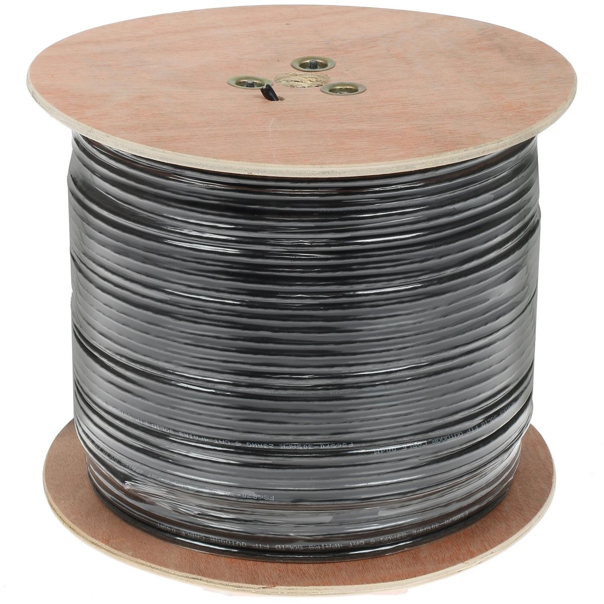 5bites Кабель FS6570-305APE-M Витая пара FTP/SOLID/6CAT/CCAG/PE/BLACK/OUTDOOR/MESSENGER/DRUM/305M
