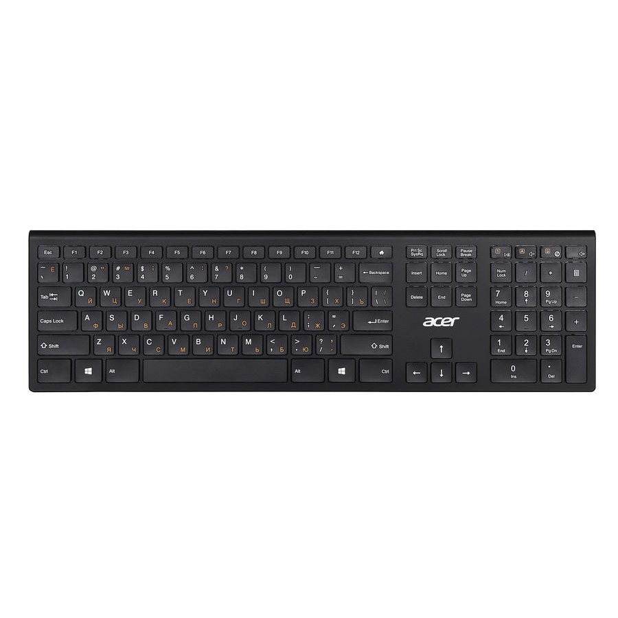 Повреждение упаковки Acer OKR020 [ZL.KBDEE.004] wireless keyboard USB slim Multimedia black  Клавиатура беспроводная