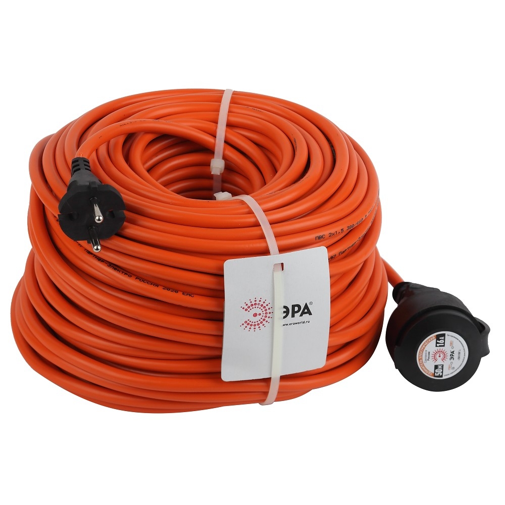 Удлинитель силовой ЭРА UPx-1-2x1.5-50m-IP44 в бухте б/з 50м 1 гн ПВС 2х1.5 (3/72)