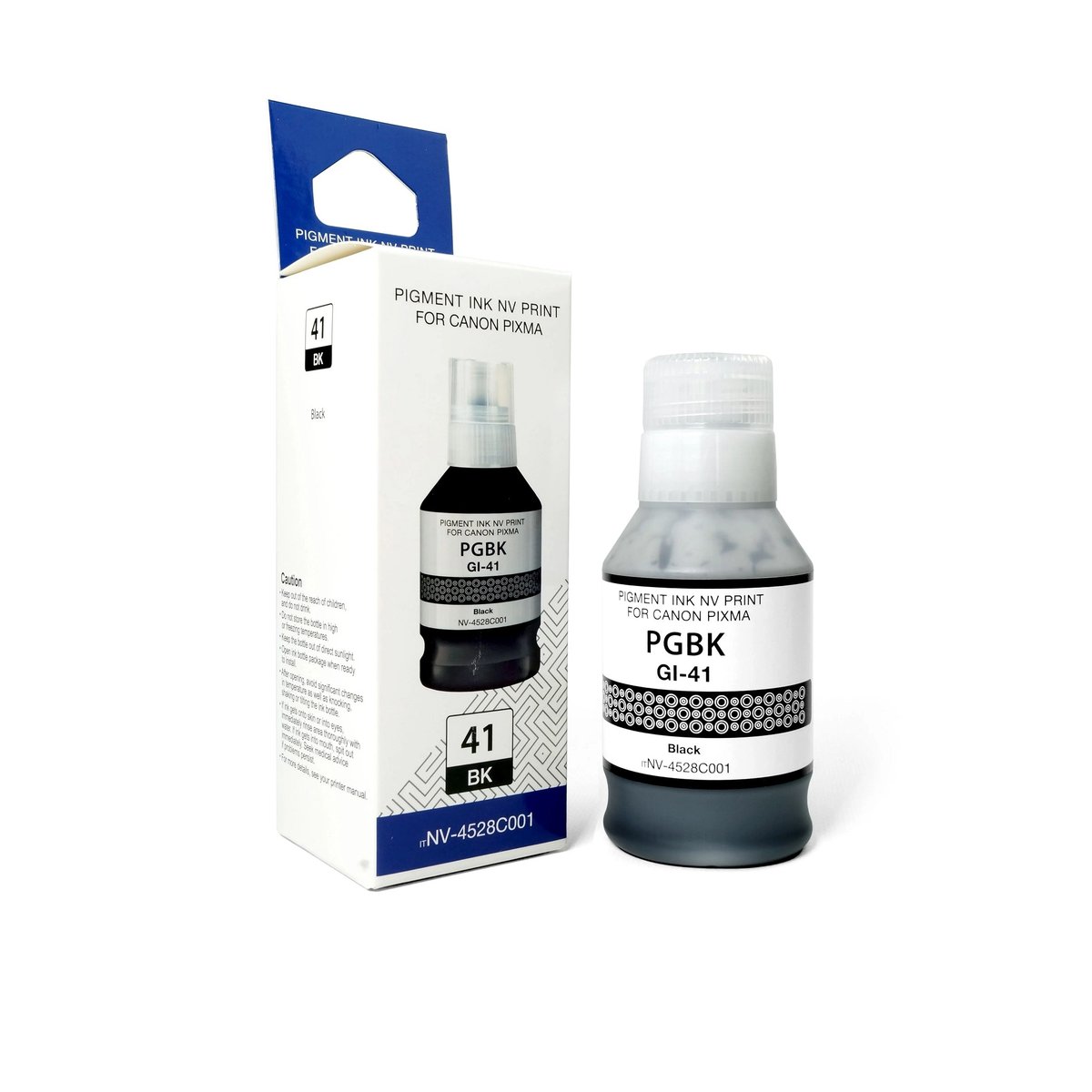 Чернила NVPrint GI-41 PGbK (NV-4528C001) для Canon Pixma G1420, G2420, G3420, G2460, G3460 (135 мл) черный пигментные (в коробке) совместимые