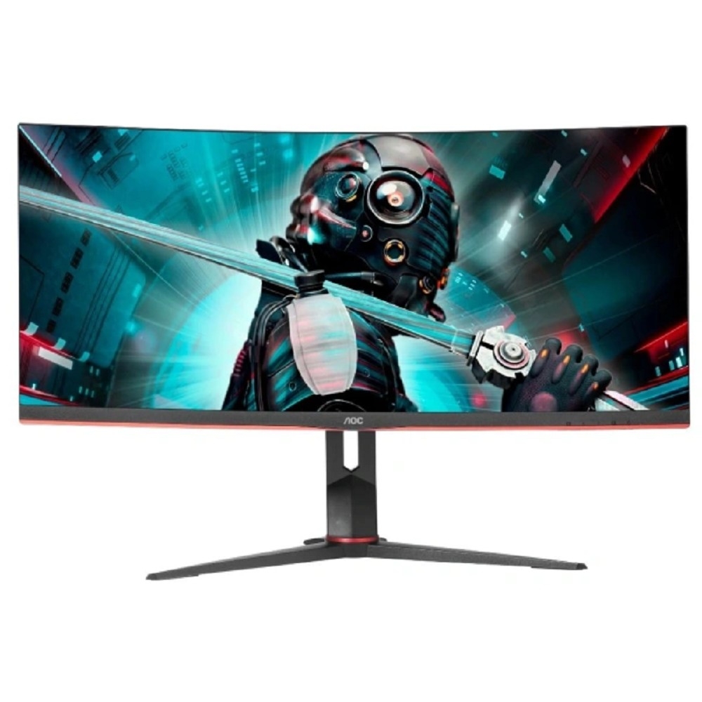 LCD AOC 34" CU34G2XP {VA Curved 3440x1440 180Hz 1ms 178/178 430cd 4000:1 2xHDMI2.0 2xDisplayPort1.4 4xUSB3.2 MM +регулировка по высоте}