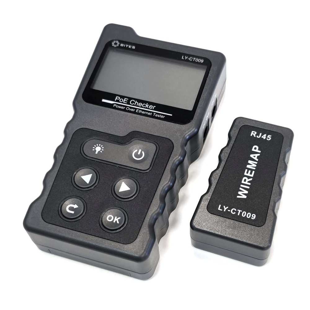 Инструмент тестер кабеля -LAN 5bites LY-CT009 для UTP/STP RJ-45, RJ-11/12, TEL / POE / TDR / LCD / FLASH