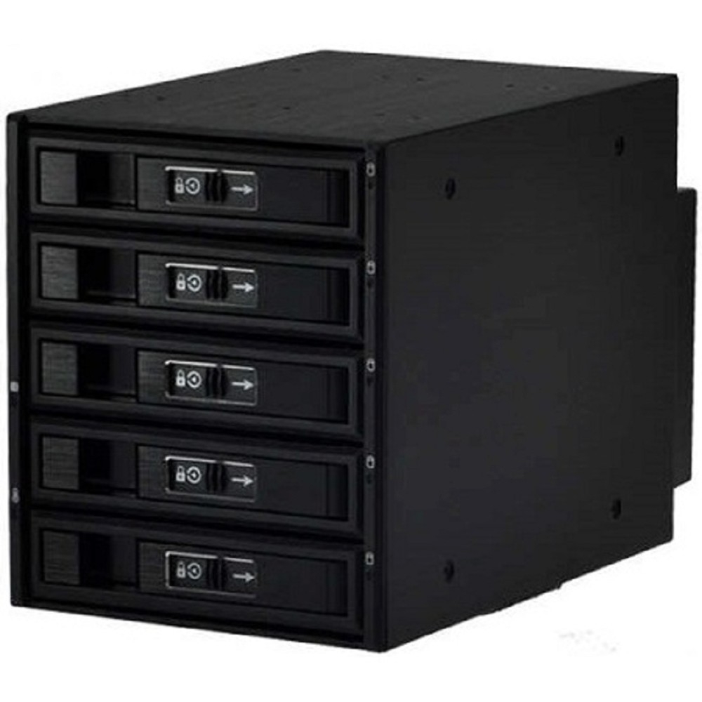 Procase L3-305-SATA3-BK {Hot-swap корзина 5 SATA3/SAS 6Gb, черный, с замком, hotswap aluminium mobie rack module (3x5,25)}