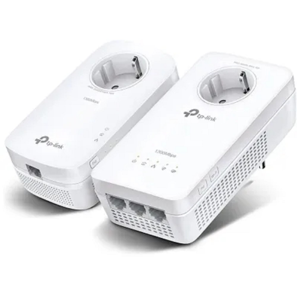 Комплект двухдиапазонных гигабитных Powerline-адаптеров TP-Link TL-WPA8631P KIT AV1300 с Wi-Fi и встроенной розеткой