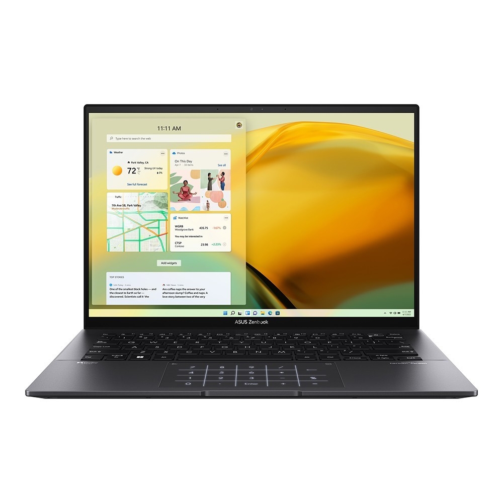 ASUS Zenbook 14 UM3402YA-KP811W  [90NB0W95-M01JM0] Jade Black 14" {WQXGA 2560x1600 Ryzen 5 7430U/16GB/SSD1TB/AMD Radeon/FingerPrint/Backlit/Win11Home}