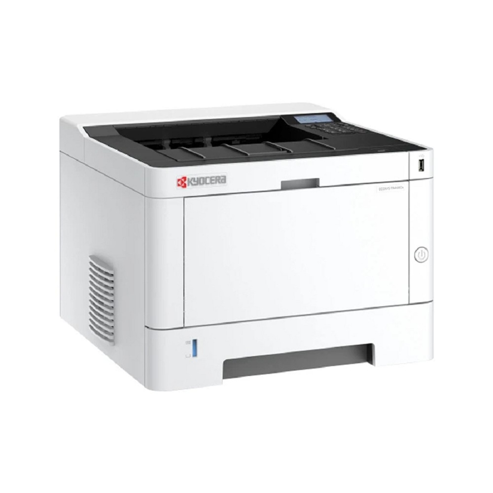 Принтер лазерный Kyocera ECOSYS PA4000x А4, черно-белая печать, 40 стр/мин, 1200х1200dpi, 1024 МГц, 512 Мб, нетАПД, 250+250, USB, стартовый картридж (ч/б) 3600 стр, белый корпус, (110C153NL0)