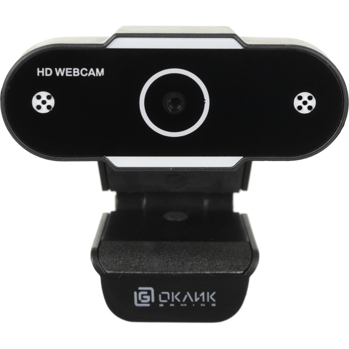 Повреждение упаковки Оклик OK-C012HD черный 1Mpix (1280x720) USB2.0 с микрофоном